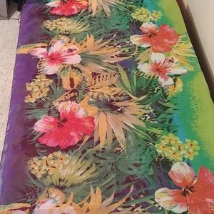 Floral Sheer Scarf
